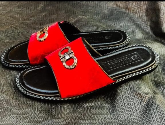 Bold Red Emblem Slide — "The Statement Red"