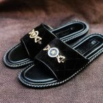 Quilted Velvet Emblem Slide — "The Velvet Crown"