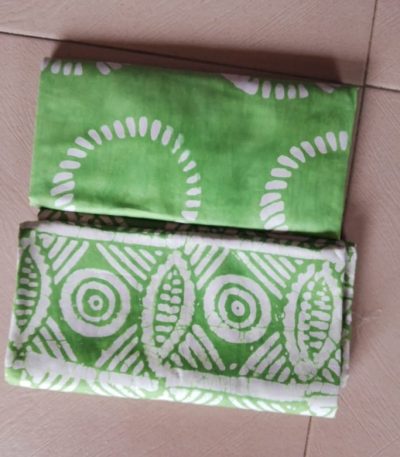 Green mied pattern Batik