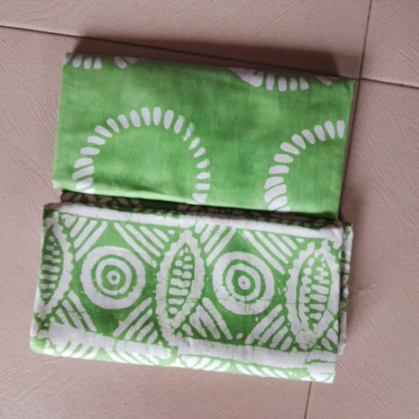 Green mied pattern Batik