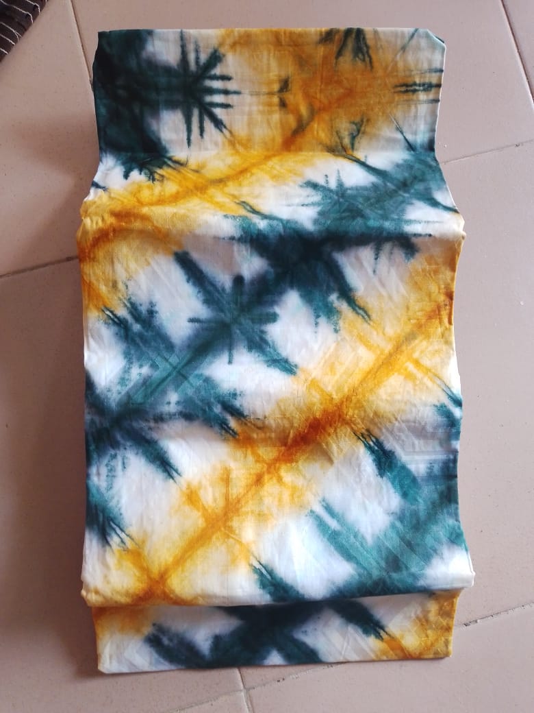 Green Yellow Pattern Adire Green Yellow Pattern Adire