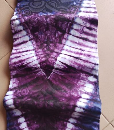Purple stripes Adire