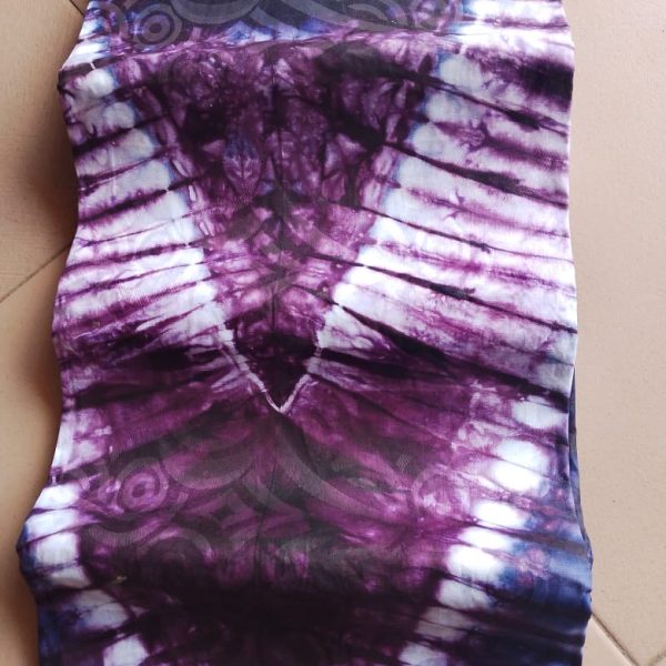 Purple stripes Adire