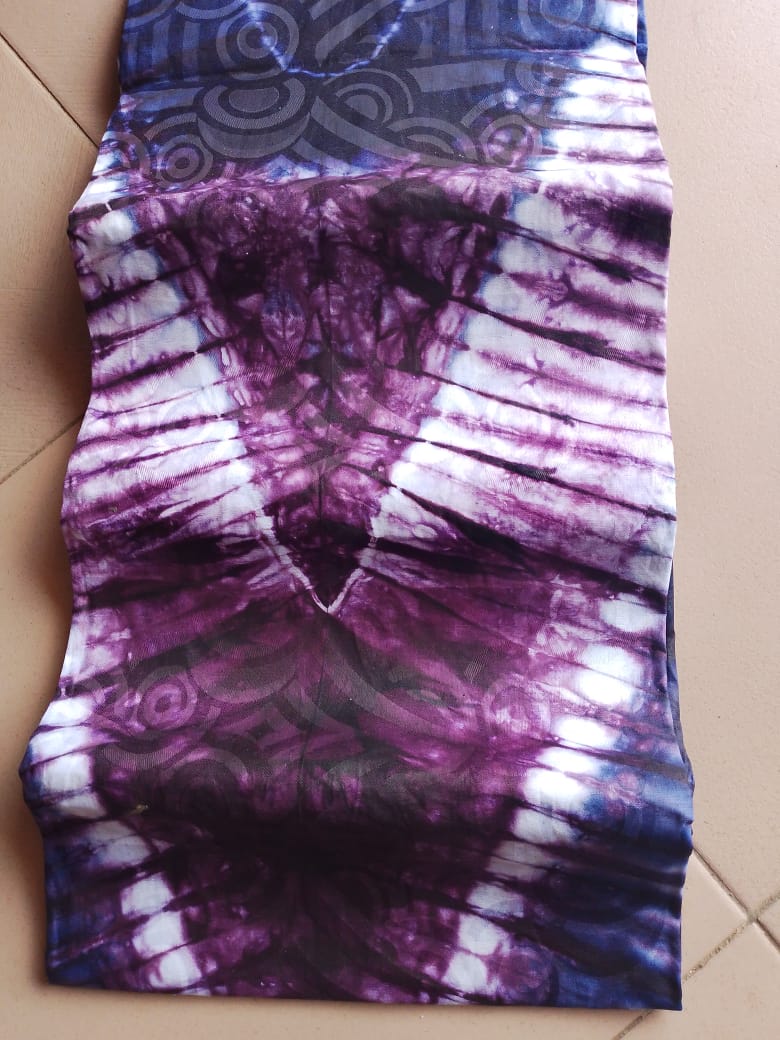 Purple stripes Adire Purple stripes Adire