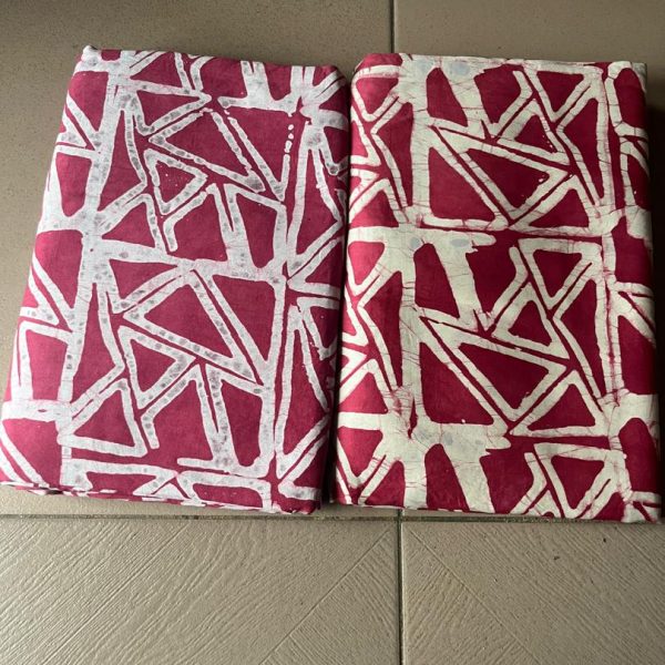 Red color batik