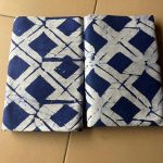 Block pattern blue batik