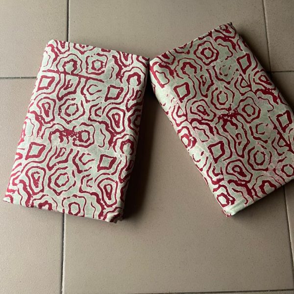 Multi-pattern red batik