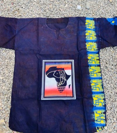 Face of Africa Blue Adire shirt