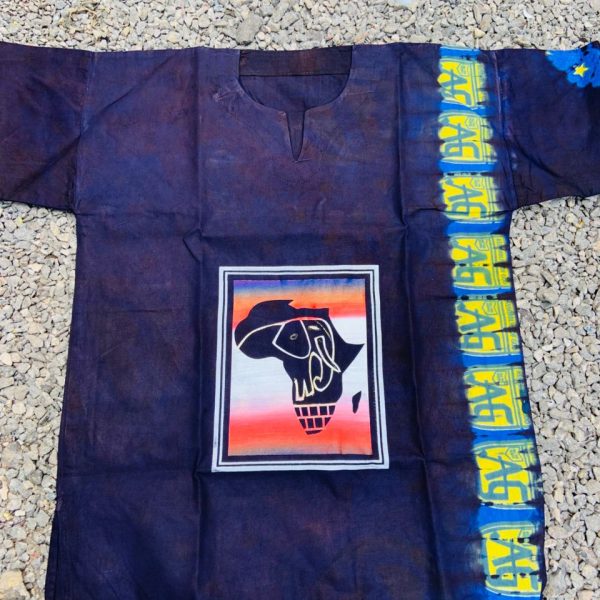 Face of Africa Blue Adire shirt