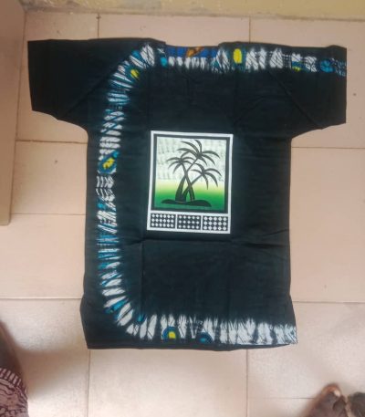 Falling palm adire shirt