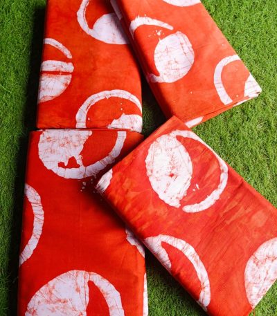 Orange color batik