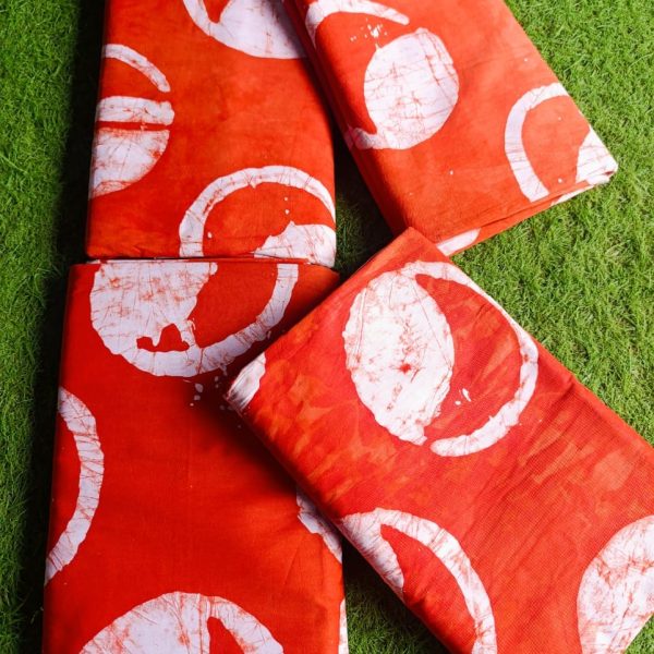 Orange color batik