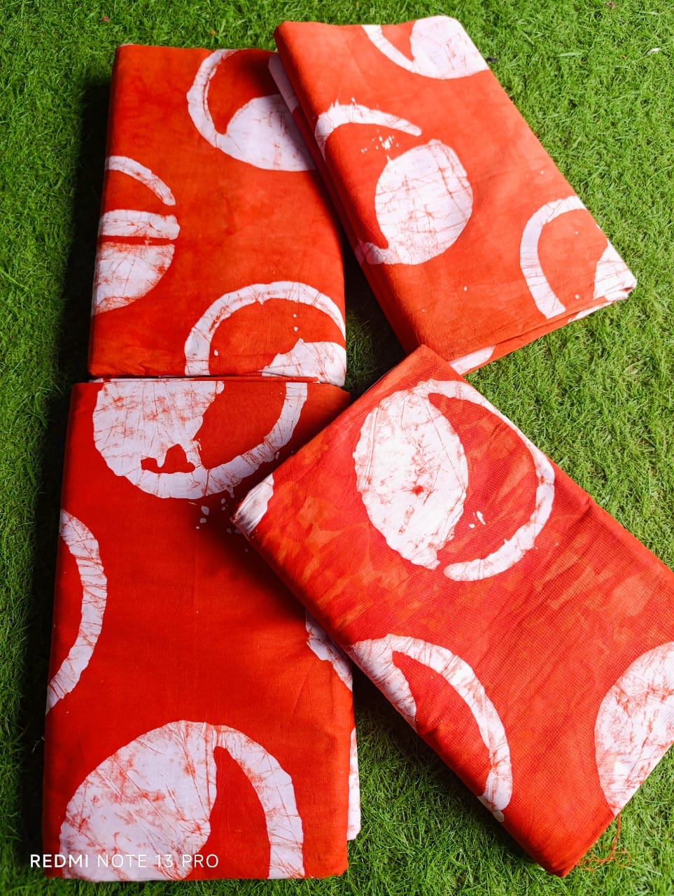 Orange color batik Orange color batik