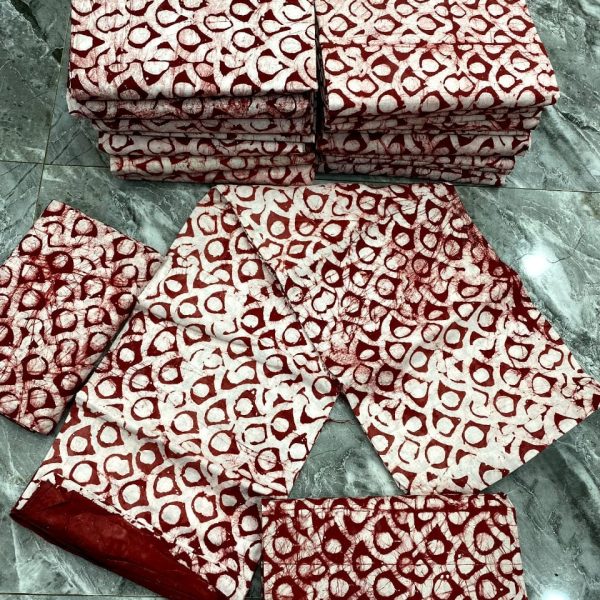 Brown network batik: 5-yards bundle