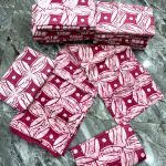 Block purple batik