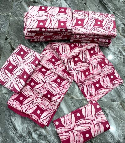 Block purple batik