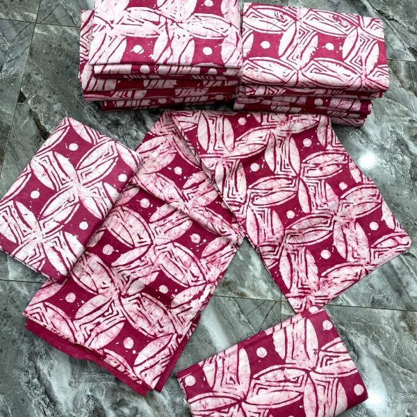 Block purple batik
