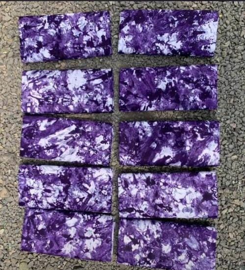 Purple color batik Purple color batik: 5-yards bundle - Image 1