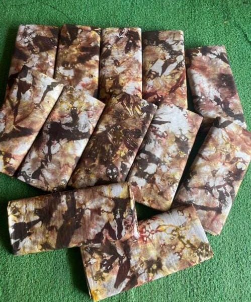 Brown color batik: 5-yards bundle