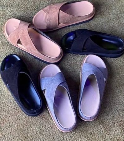 Criss-Cross Suede Slides — Effortless Comfort, Elevated Style